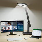 H6 Desk Lamp for Home Office, Dimmable Reading Table Light, Black
