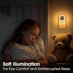 LED Night Lights Plug into Wall [4 Pack] Plug in Night Light Warm