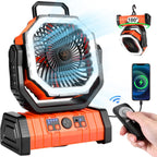 30000Mah Camping Fan with LED Lantern, Rechargeable Battery Fan