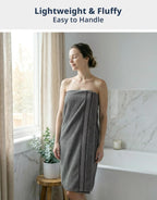 Bath Towel Set 100% Cotton 18 Piece Soft Absorbent - Grey