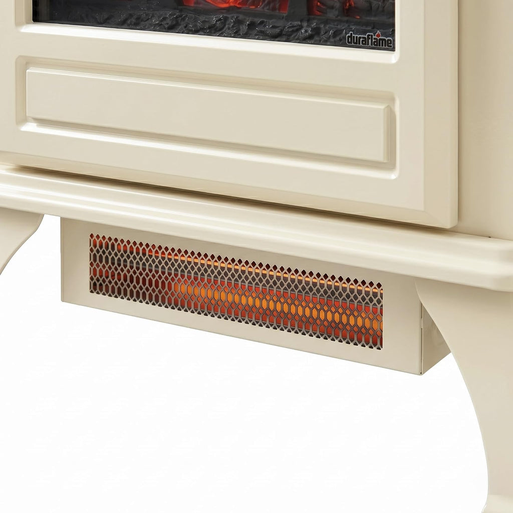 ® Infrared Stove Heater with 3D Flame® Effect and Remote, Cream