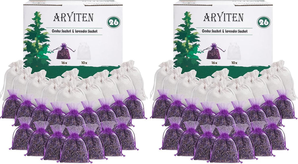 26 Cedar & Lavender Sachets for Closet, Clothes Storage