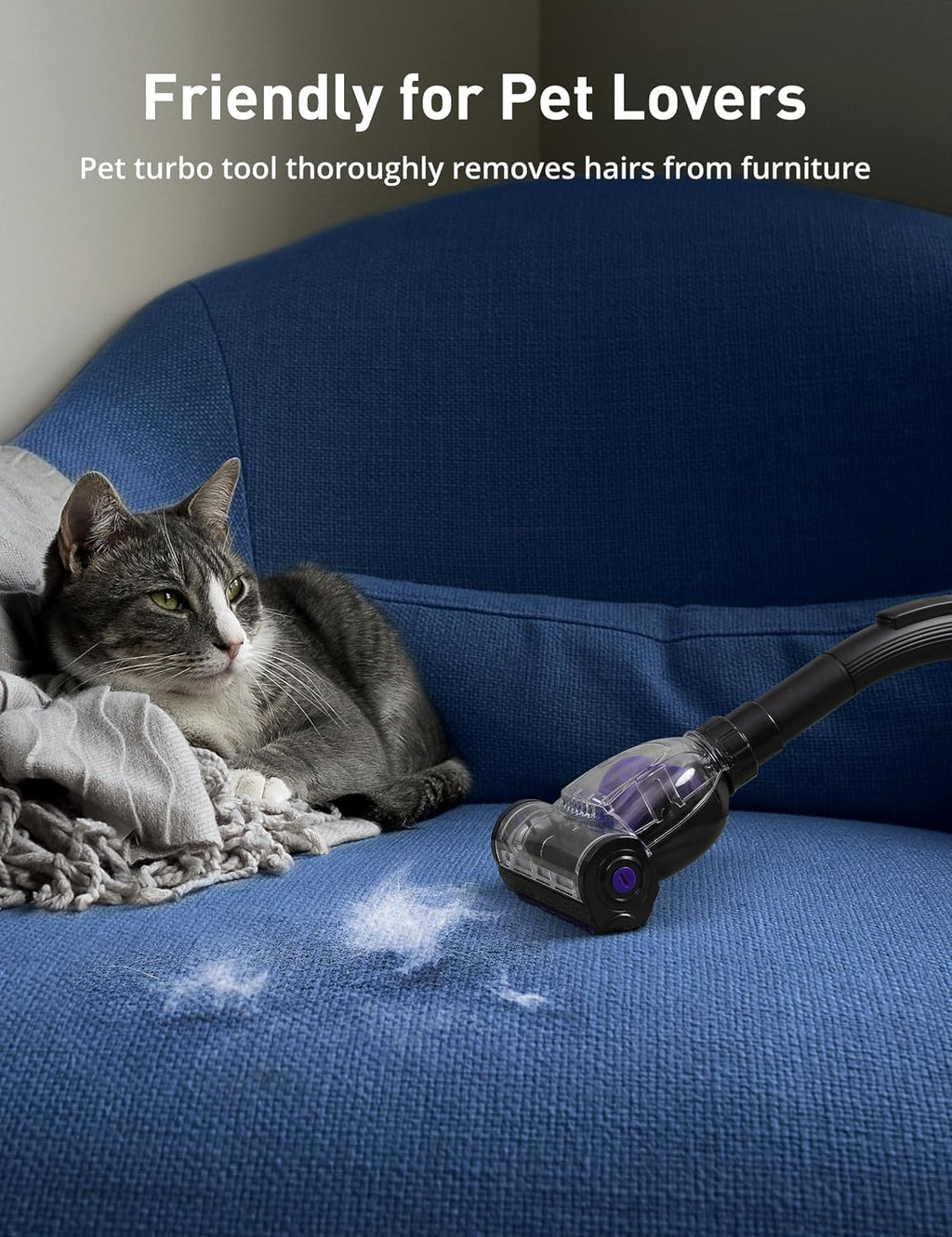 1700W Canister Vacuum, 45Kpa Bagless Vacuum Cleaner for Home