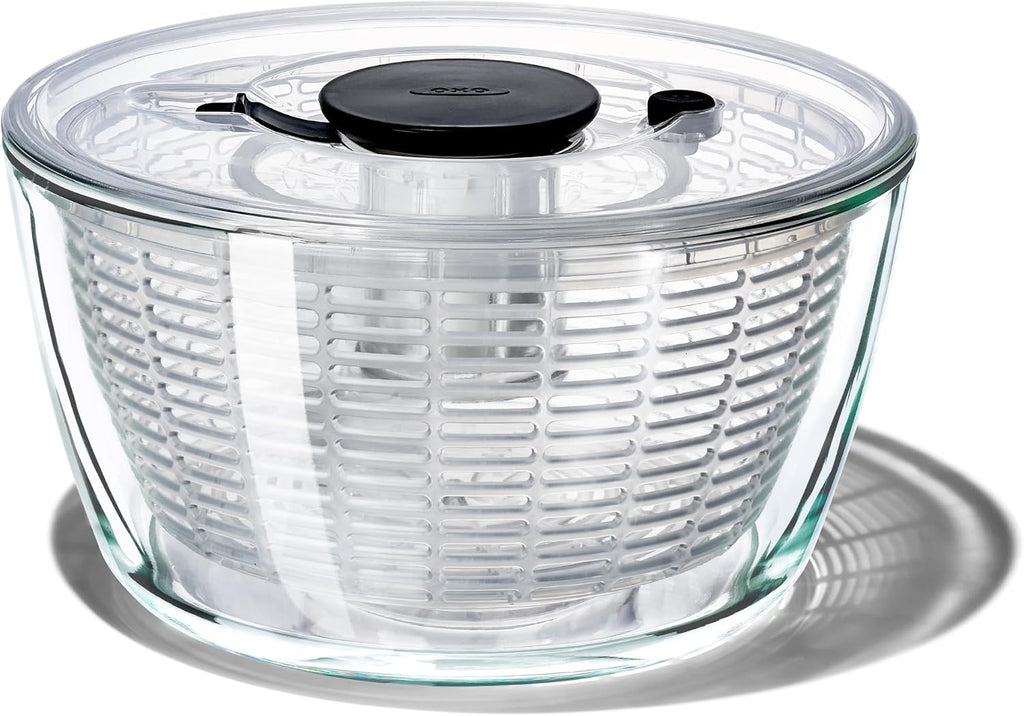 OXO Good Grips 6.22 Qt Salad Spinner, Vegetable Washer with Bowl & Strainer