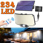 Solar Light Outdoor Super Bright Motion Sensor Solar Strong Power LED Garden Wall Lamp IP65 Waterproof 3 Working Mode