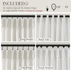 Pinch Pleated Linen Curtains 90 Inches Long Semi Sheer 2 Panels Natural