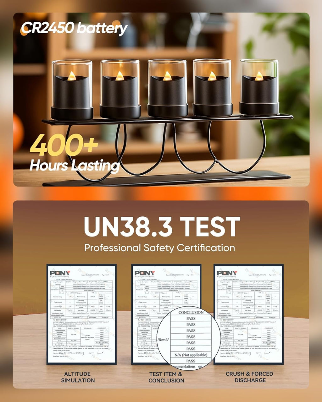 Black Flameless LED Votive Tealight Candles & Timer Remote, 12Pack