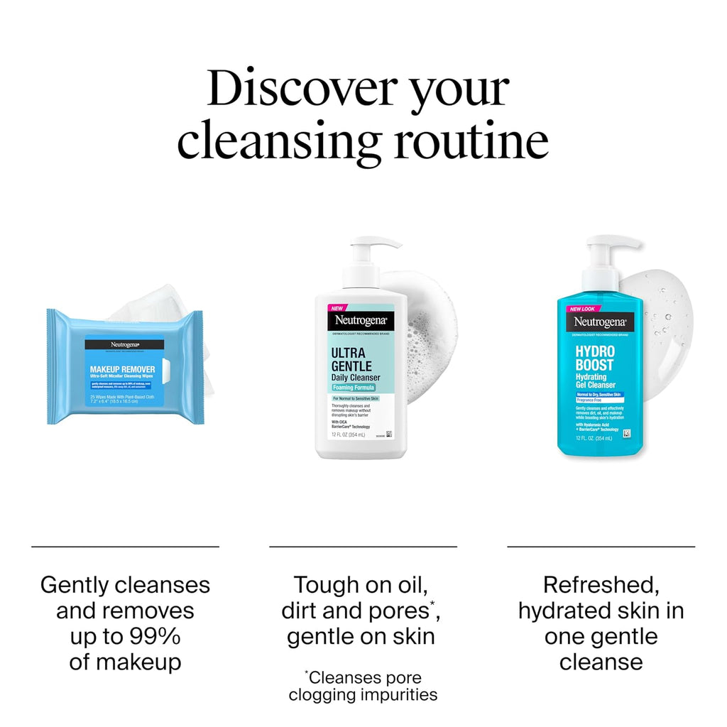Makeup Remover Micellar Wipes, 2 Pack of 25 Ct