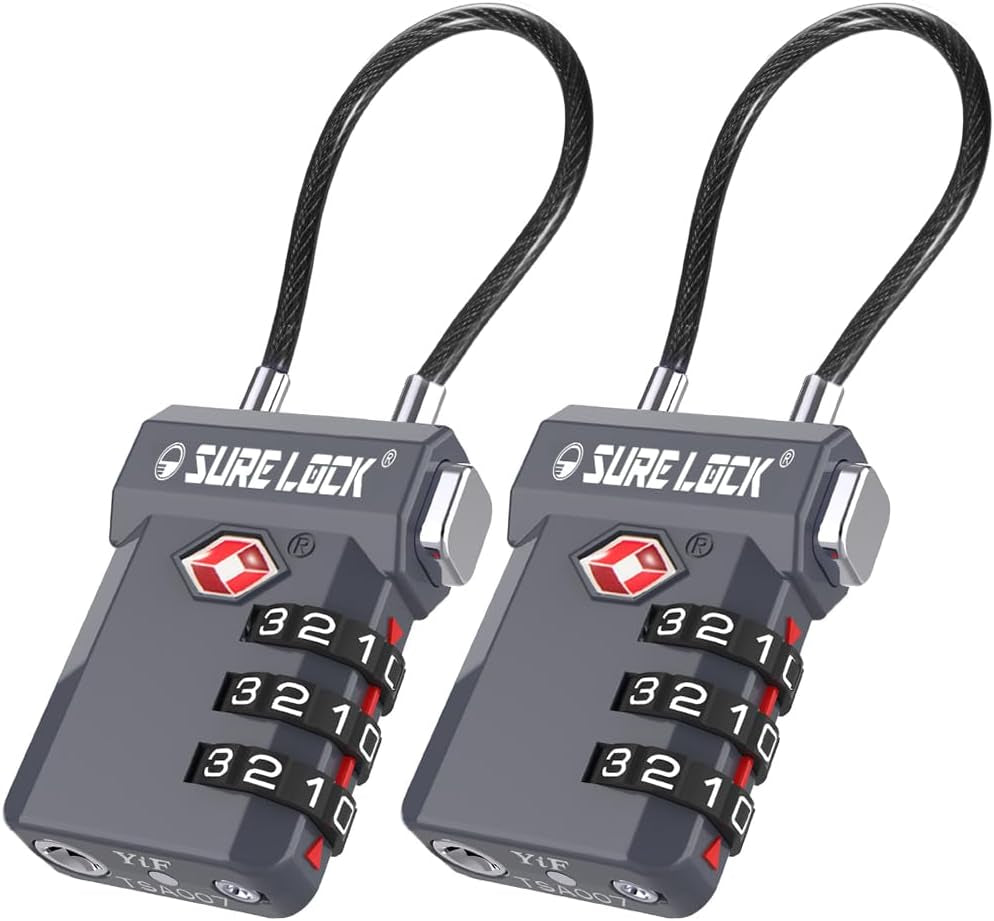 3 Digit TSA Approved Luggage Locks