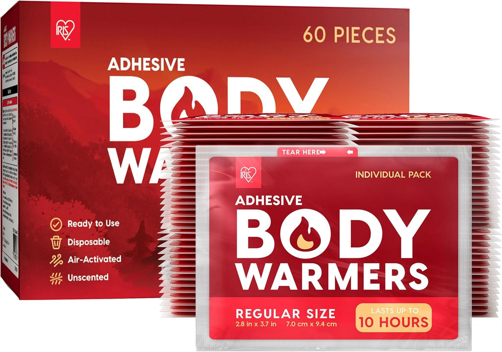 Hand Warmers, Regular/Large/Jumbo, 30/60 Individual Warmers, Regular/Adhesive Body Warmers up to 10/12/18 Hours Disposable Handwarmer Bulk for Hot Hands Feet Chest Back, Tsa-Approved, Camping