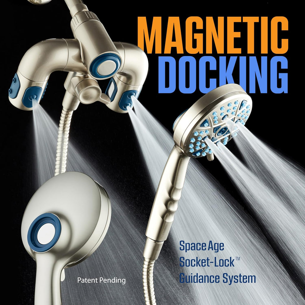 Polaris 208-Mode High Pressure Shower Head Combo with Hydro Arms