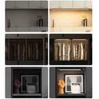 Motion Sensor Night Light USB Rechargeable Wireless Lamp under Cabinet Led Lights for Kitchen Cabinet Bedroom Wardrobe Lighting