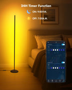 Corner Floor Lamp, Smart RGB LED Corner Lamps for Living Room