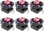 Moving Head DJ Lights,120W RGBW DJ Stage Lighting，6 Arms Party Light,Changing Glowing Magic Ball Effect Light, Red Green Starry, White Amber Strobe,Support DMX-512 Remote for Party Bar Disco Club DJ